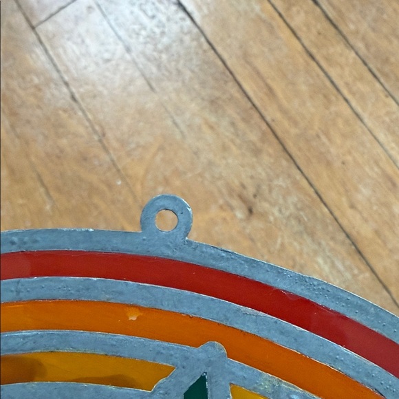 Vintage Colorful Stained Glass Pegasus Suncatcher - Picture 5 of 8